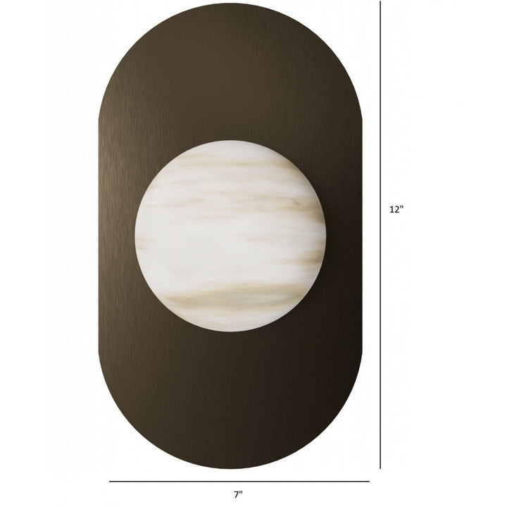 Sedona Alabaster 3-CCT LED Wall Sconce by Avenue Lighting - view 4