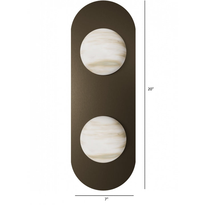Sedona Alabaster 3-CCT LED Wall Sconce by Avenue Lighting - view 7