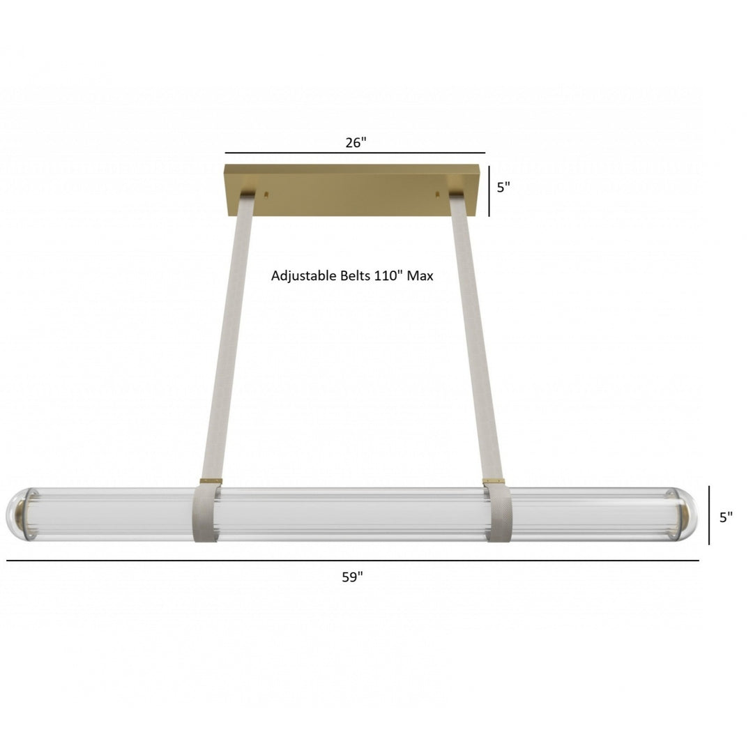 Nautilus Linear LED Pendant by Avenue Lighting - view 4