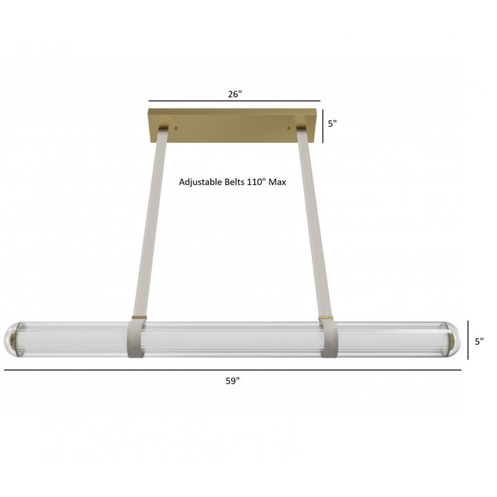 Nautilus Linear LED Pendant by Avenue Lighting - view 4