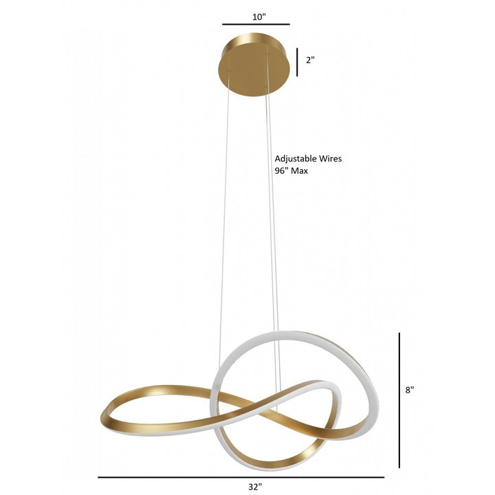Windsor Spiral Ring 5-CCT LED Pendant by Avenue Lighting - view 9