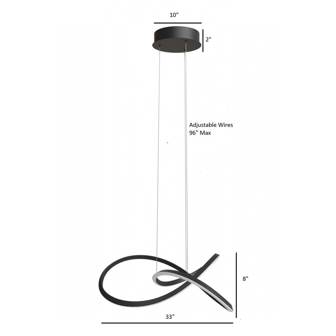 Windsor Spiral Ring 5-CCT LED Pendant by Avenue Lighting - view 5