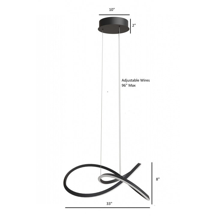 Windsor Spiral Ring 5-CCT LED Pendant by Avenue Lighting - view 5