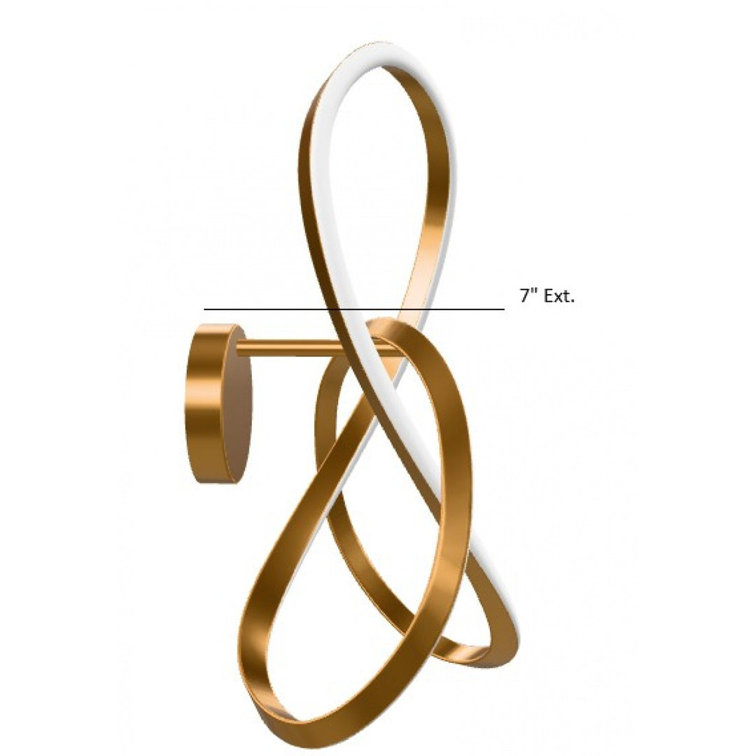 Windsor Spiral Ring 5-CCT LED Wall Sconce by Avenue Lighting - view 7