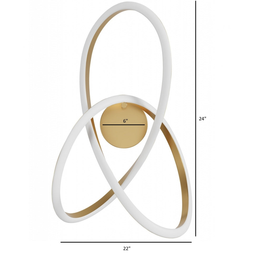 Windsor Spiral Ring 5-CCT LED Wall Sconce by Avenue Lighting - view 6