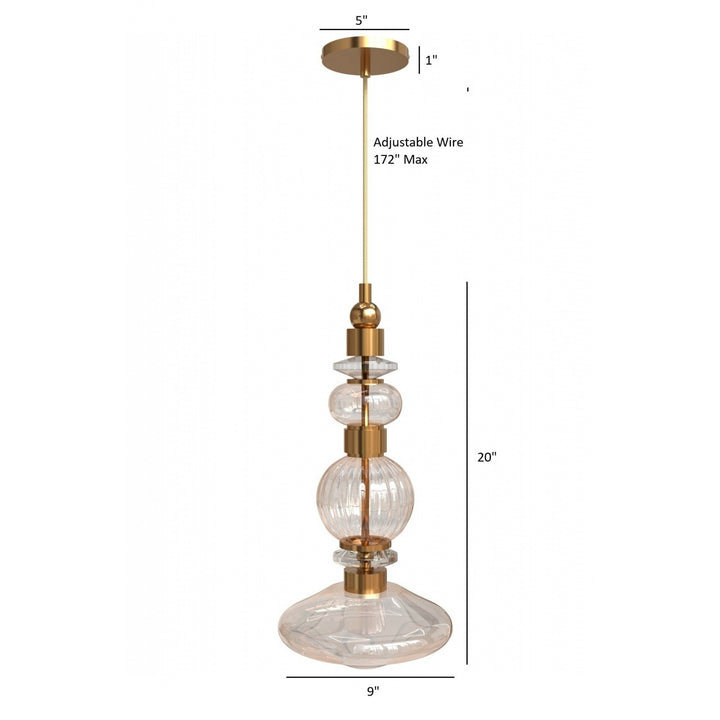 Avra Bottom Stacked LED Pendant by Avenue Lighting - view 4