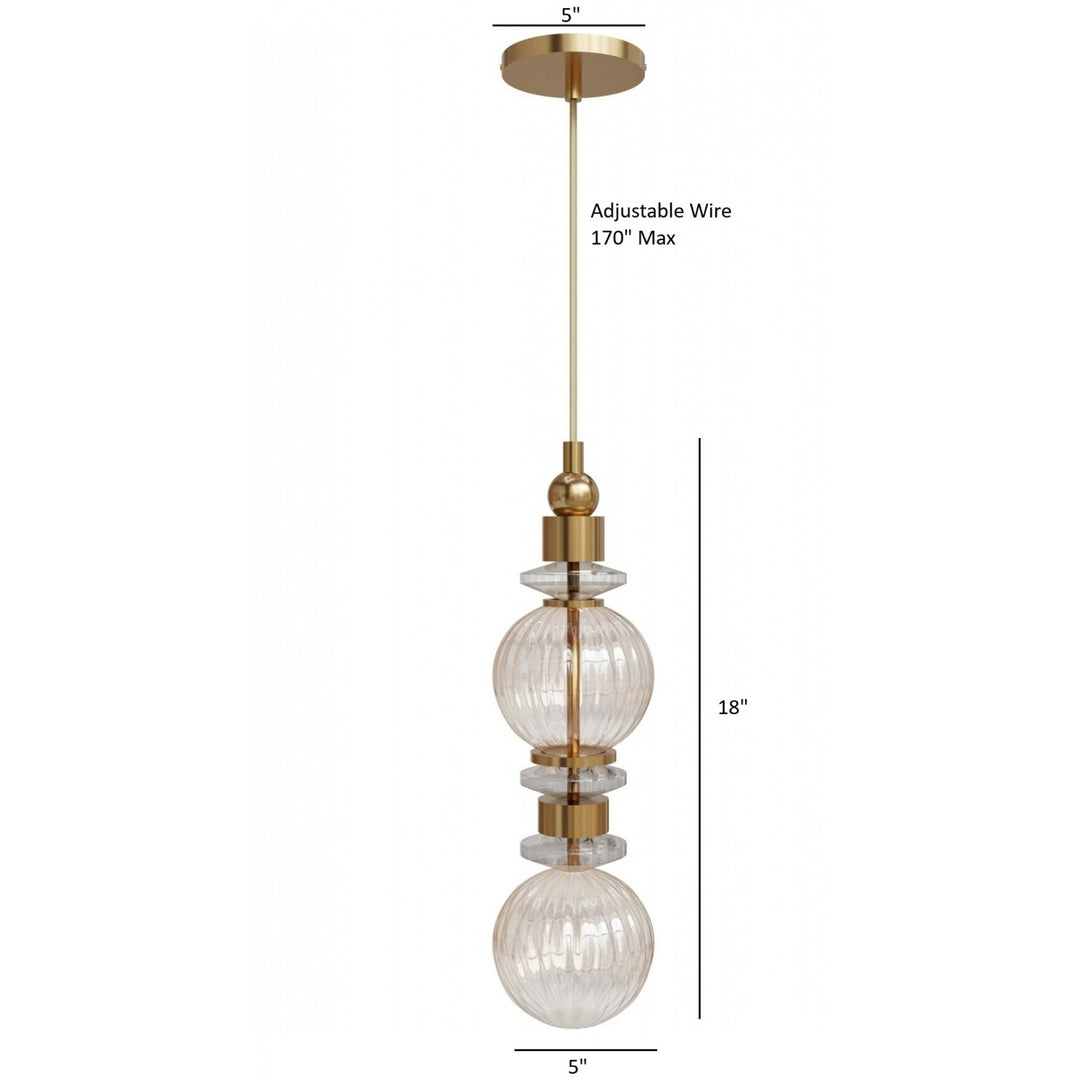 Avra Stacked LED Pendant by Avenue Lighting - view 4
