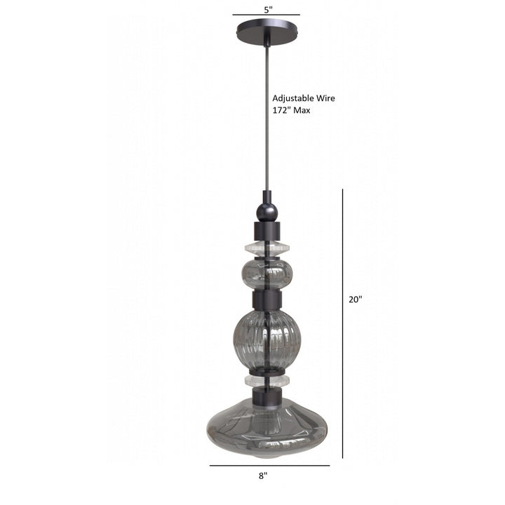 Avra Bottom Stacked LED Pendant by Avenue Lighting - view 8