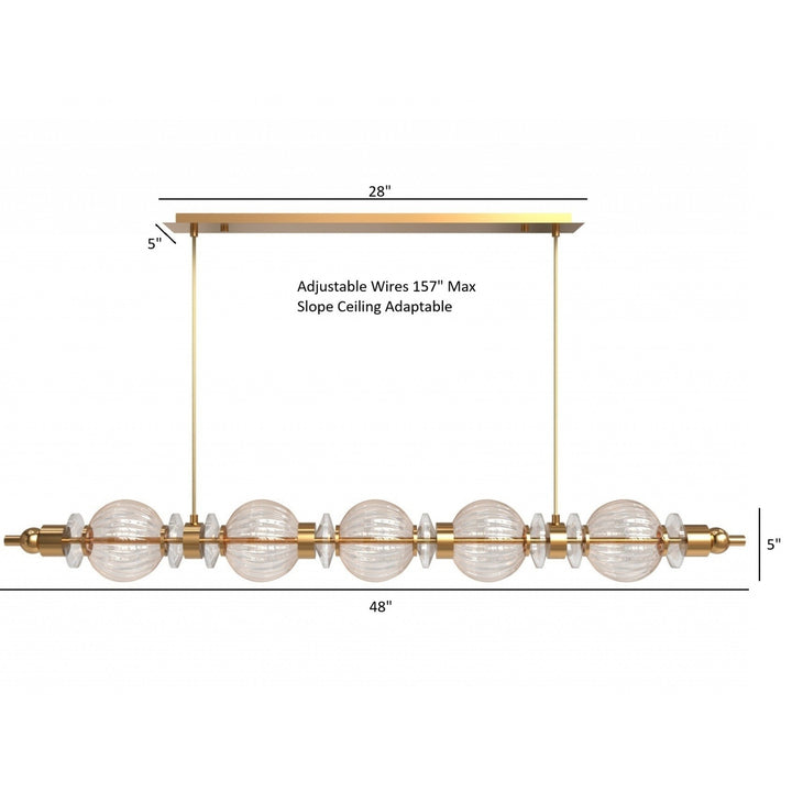 Avra Linear LED Pendant by Avenue Lighting - view 4