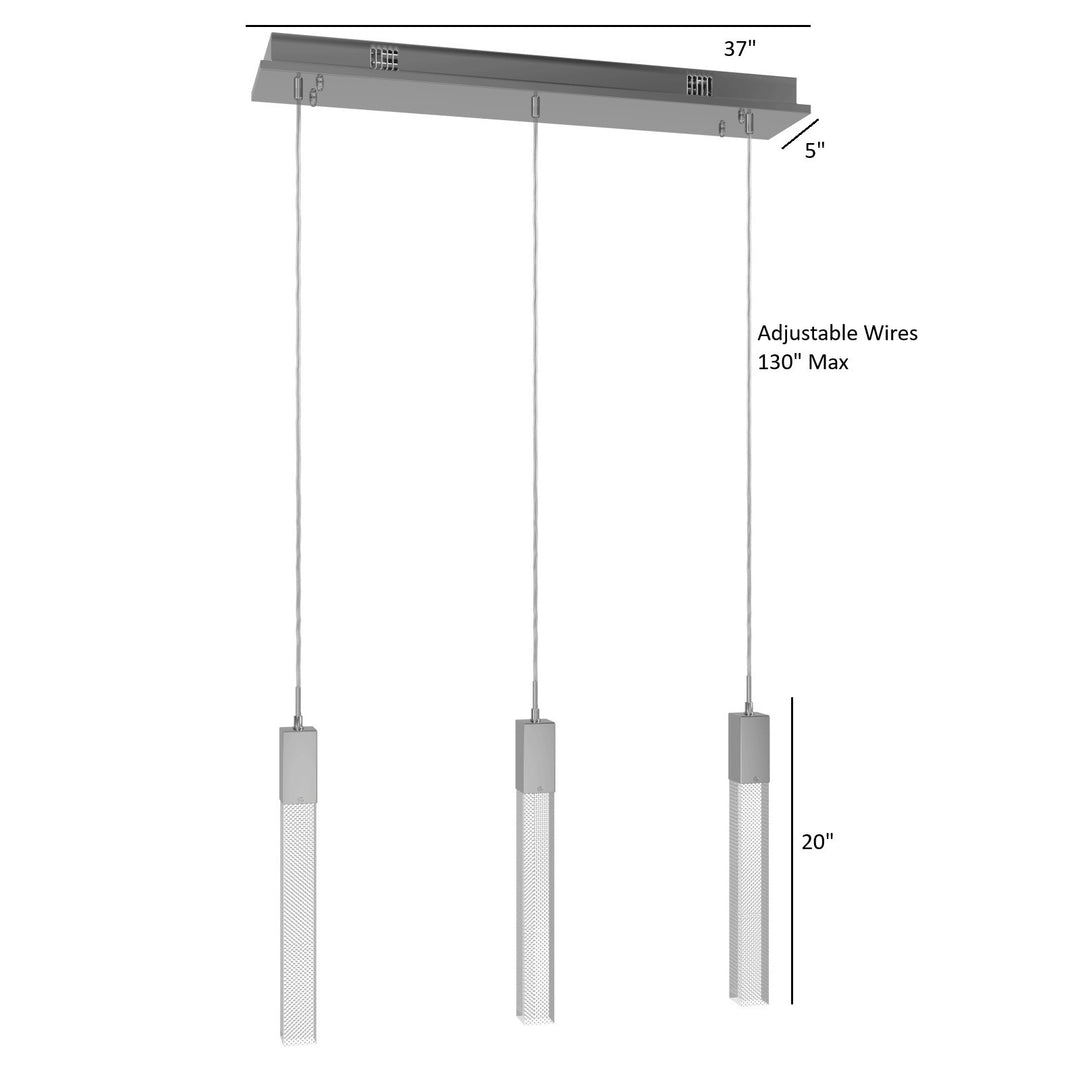 The Original Glacier Linear LED Chandelier by Avenue Lighting - view 24