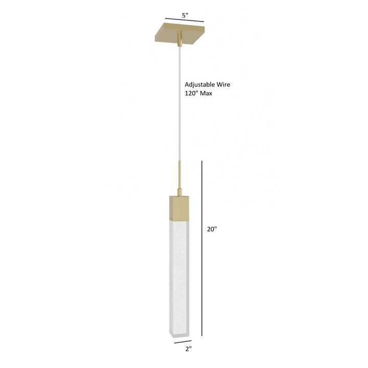The Original Glacier 1-Light 2"W LED Pendant