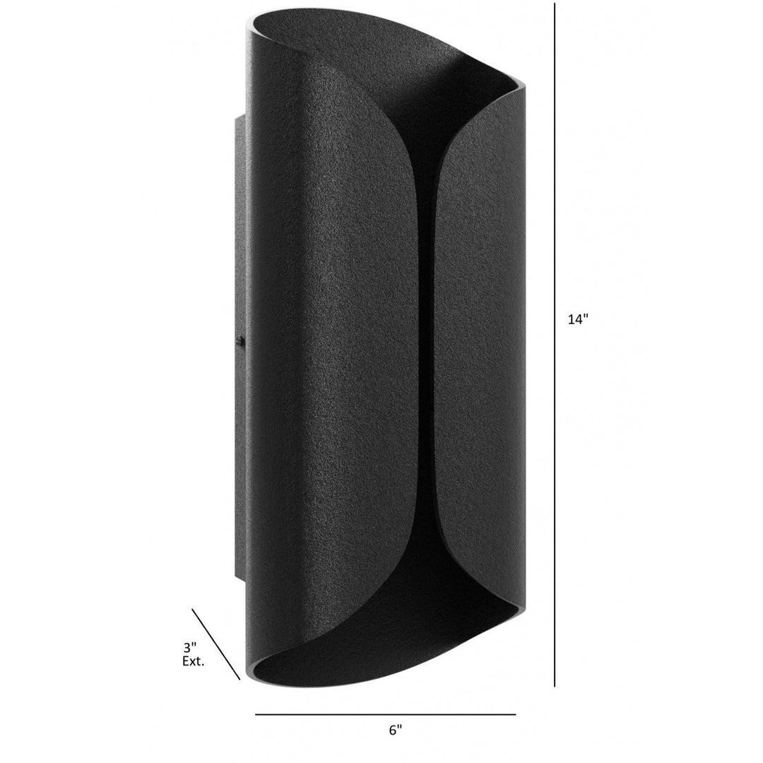 Avenue Outdoor Curved Frame LED Wall Sconce by Avenue Lighting - view 4
