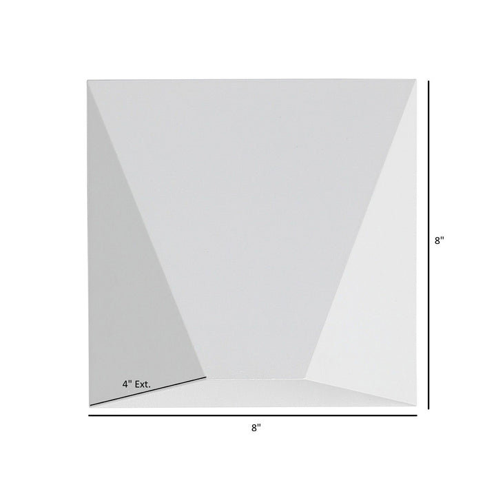 Avenue Outdoor Geometric Up/Down 3-CCT LED Wall Sconce by Avenue Lighting - view 6