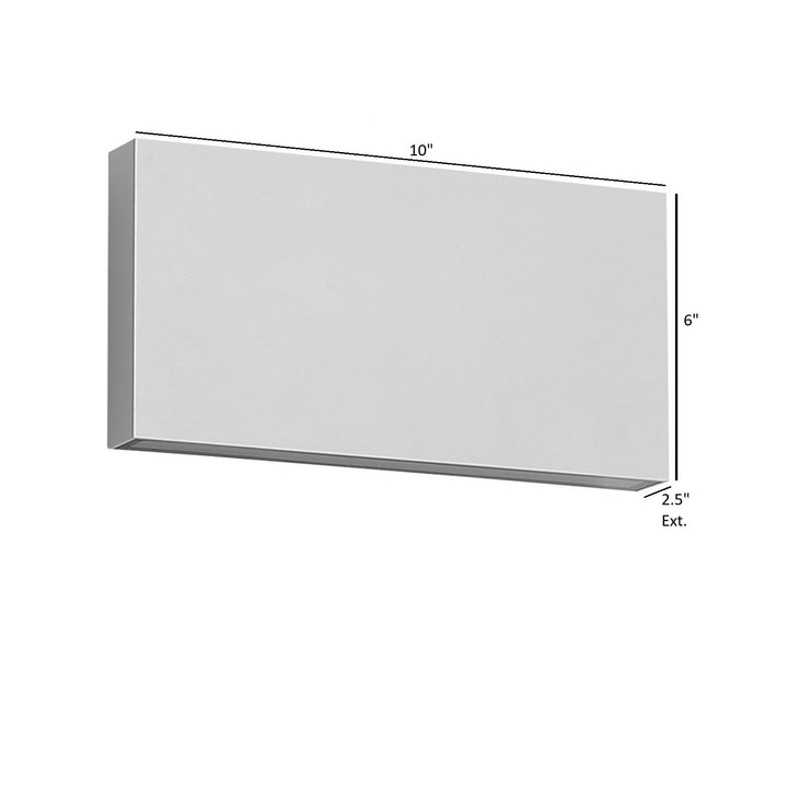 Avenue Outdoor Rectangular Up/Down 3-CCT LED Wall Sconce by Avenue Lighting - view 6