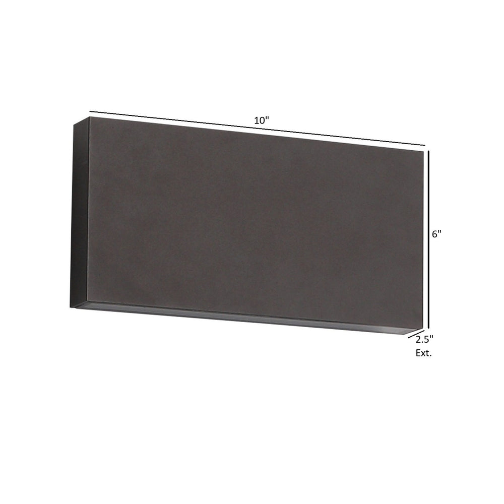 Avenue Outdoor Rectangular Up/Down 3-CCT LED Wall Sconce by Avenue Lighting - view 2