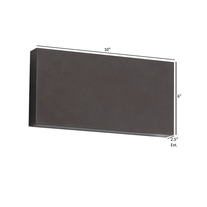 Avenue Outdoor Rectangular Up/Down 3-CCT LED Wall Sconce by Avenue Lighting - view 2