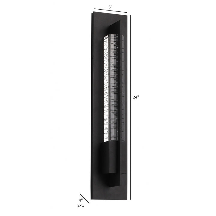 Avenue Outdoor 3-CCT LED Wall Sconce with Clear Light Bar by Avenue Lighting - view 3