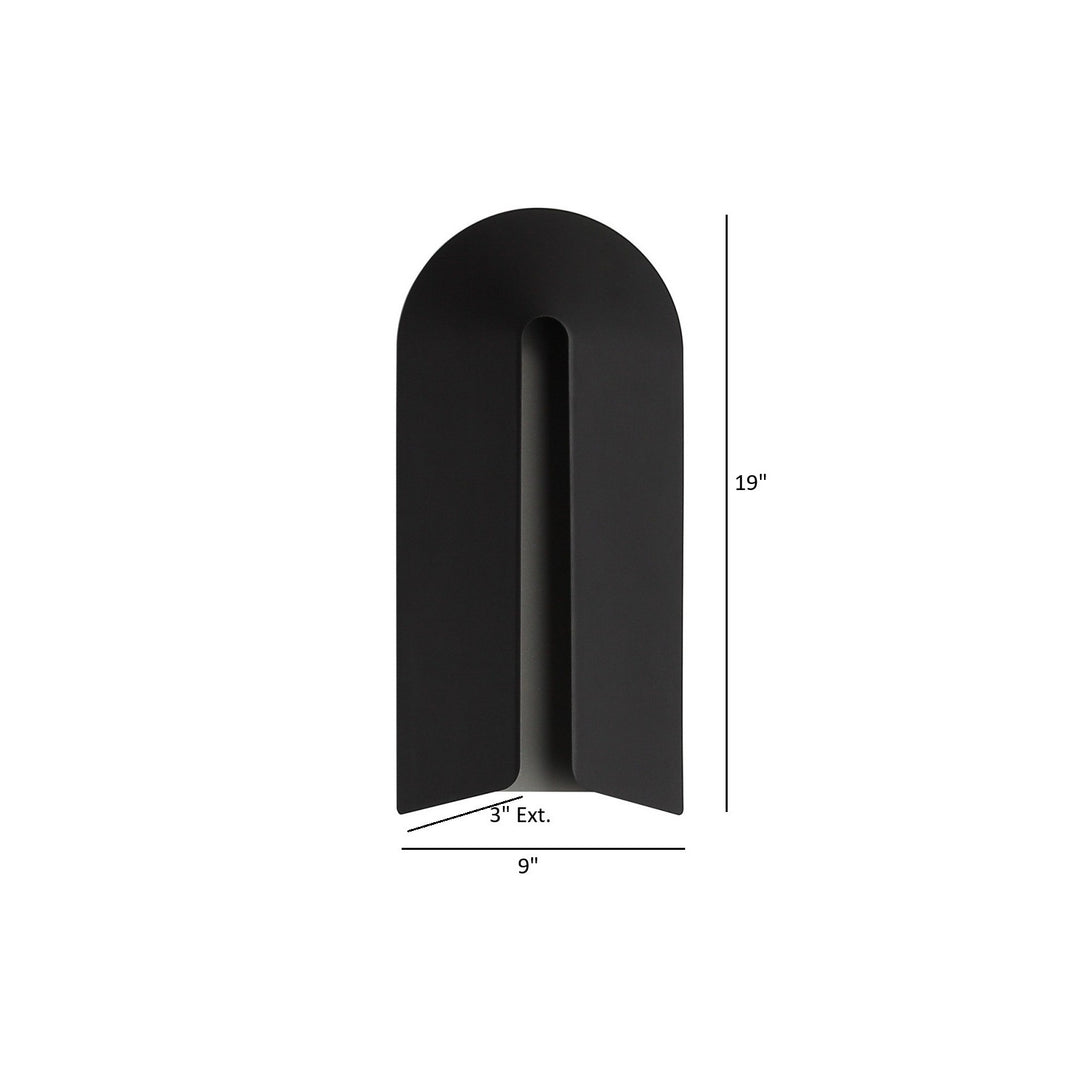 Avenue Outdoor Curved Top 3-CCT LED Wall Sconce by Avenue Lighting - view 2