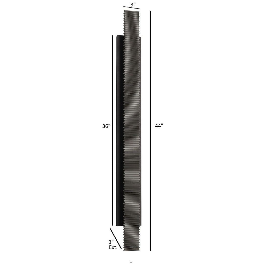 Avenue Outdoor Ridges 3-CCT LED Wall Sconce by Avenue Lighting - view 4