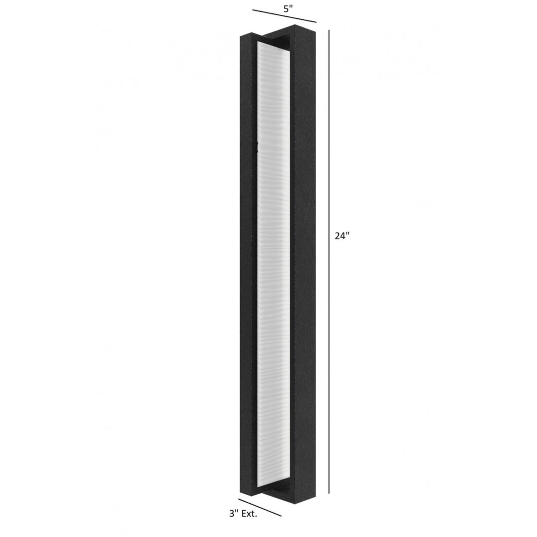 Avenue Outdoor White Textured Panel LED Wall Sconce by Avenue Lighting - view 9