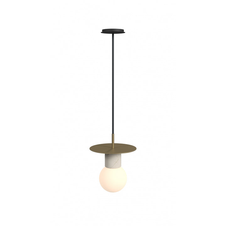 Newport White Marble Pendant by Avenue Lighting - view 4