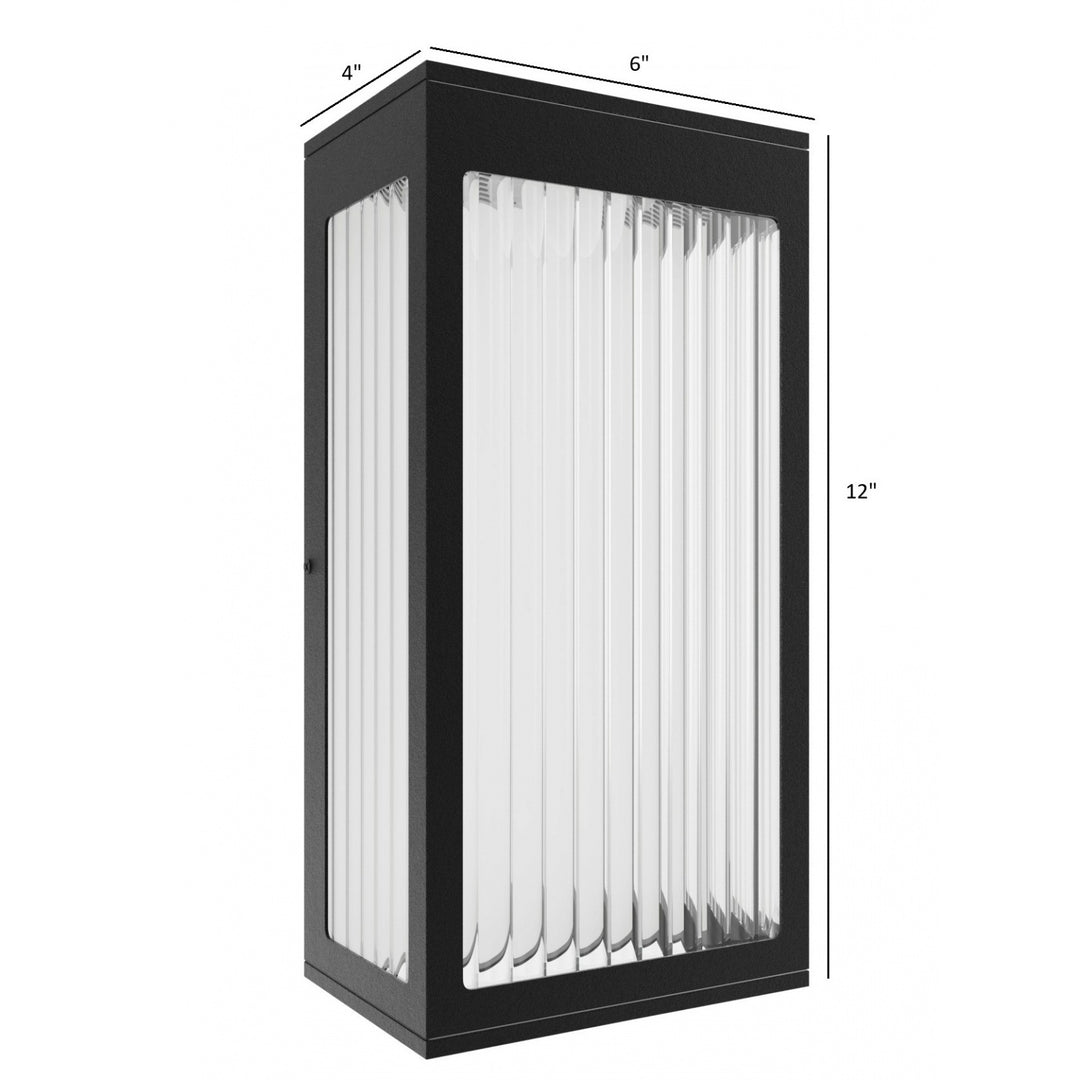 Avenue Outdoor 3000K LED Wall Sconce with Ribbed Glass by Avenue Lighting - view 8