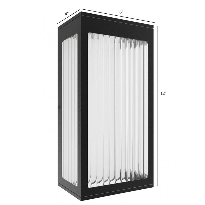 Avenue Outdoor 3000K LED Wall Sconce with Ribbed Glass by Avenue Lighting - view 8