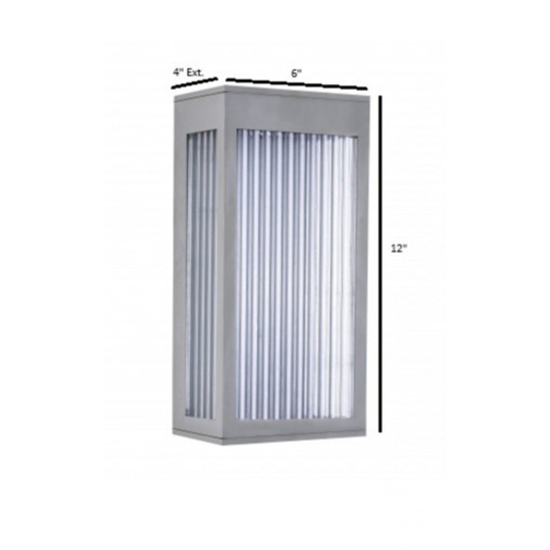 Avenue Outdoor 3000K LED Wall Sconce with Ribbed Glass by Avenue Lighting - view 15