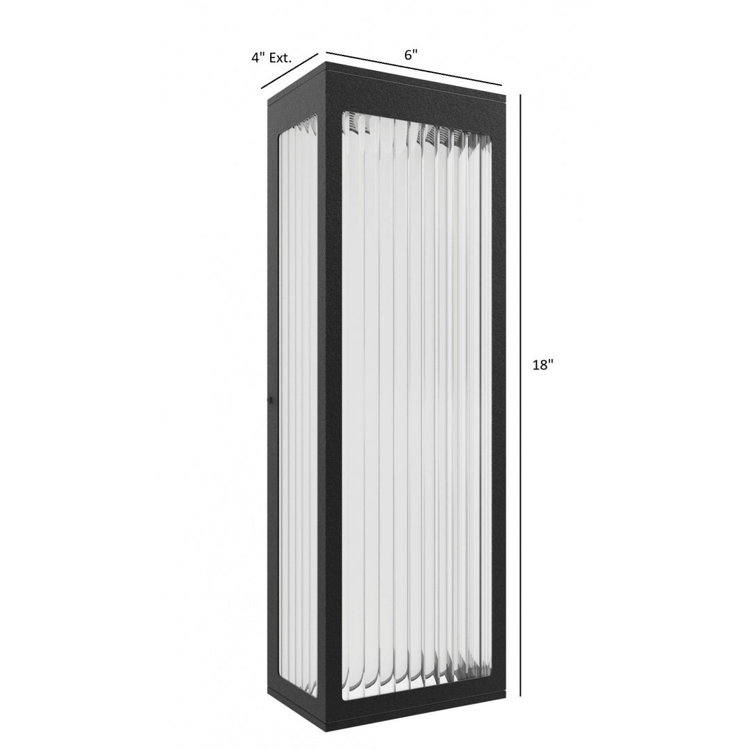 Avenue Outdoor 3000K LED Wall Sconce with Ribbed Glass by Avenue Lighting - view 24