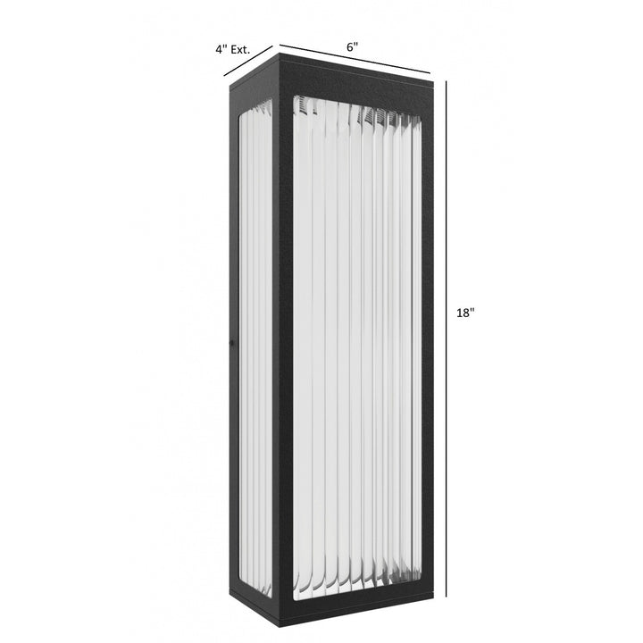 Avenue Outdoor 3000K LED Wall Sconce with Ribbed Glass by Avenue Lighting - view 24