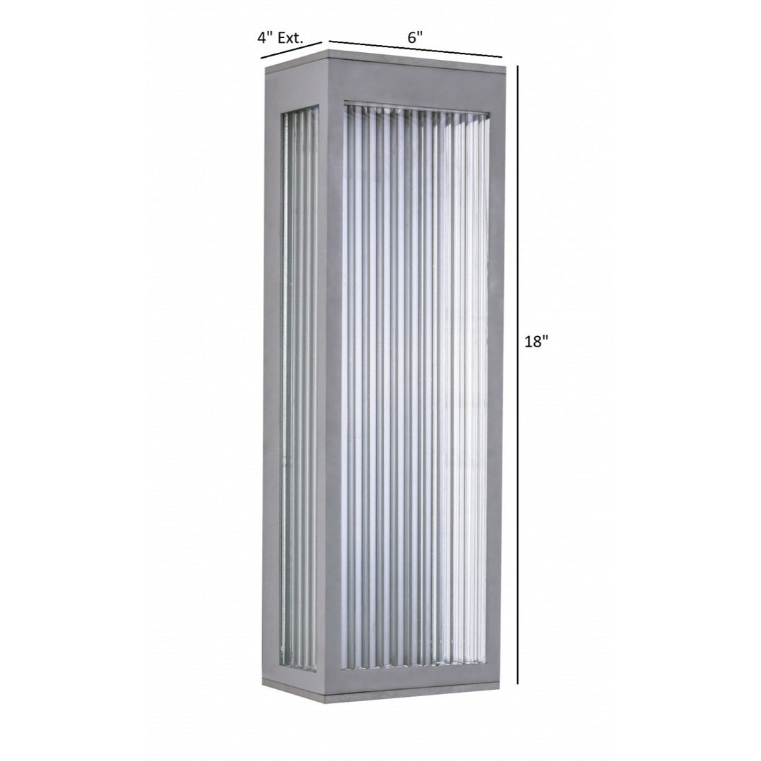 Avenue Outdoor 3000K LED Wall Sconce with Ribbed Glass by Avenue Lighting - view 32