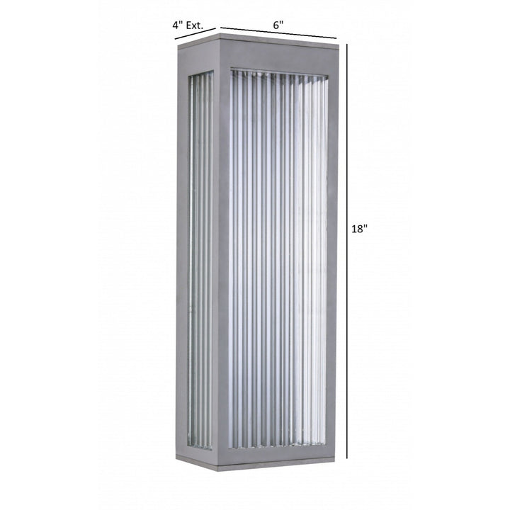 Avenue Outdoor 3000K LED Wall Sconce with Ribbed Glass by Avenue Lighting - view 32