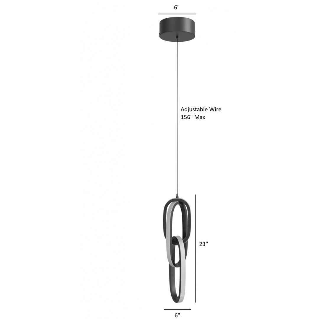 Circa 3-Ring LED Pendant by Avenue Lighting - view 5