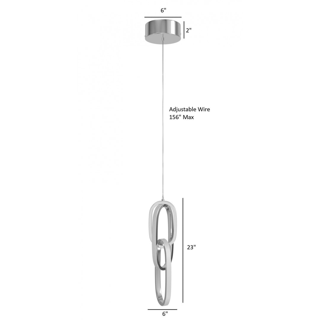 Circa 3-Ring LED Pendant by Avenue Lighting - view 9
