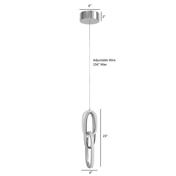 Circa 3-Ring LED Pendant by Avenue Lighting - view 9