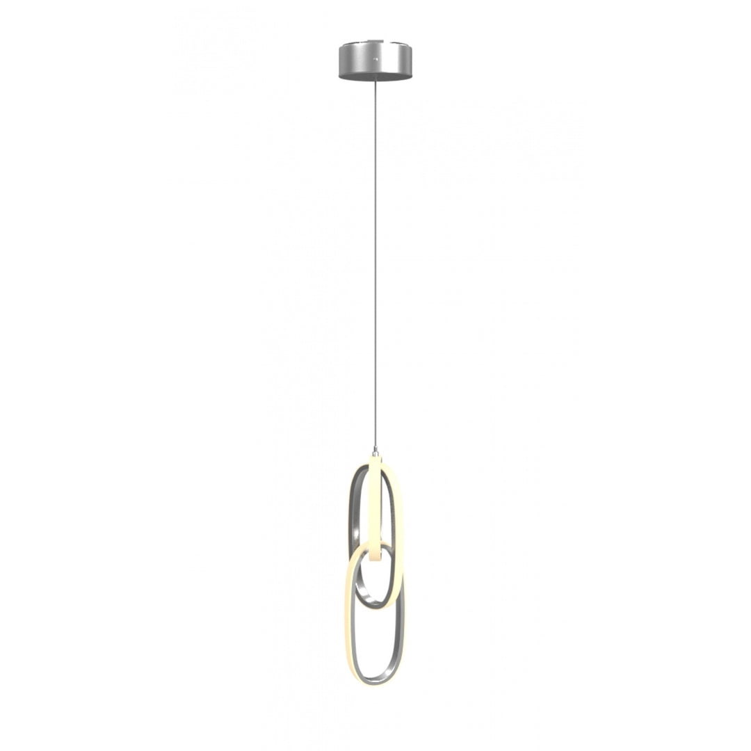 Circa 3-Ring LED Pendant in Chrome by Avenue Lighting