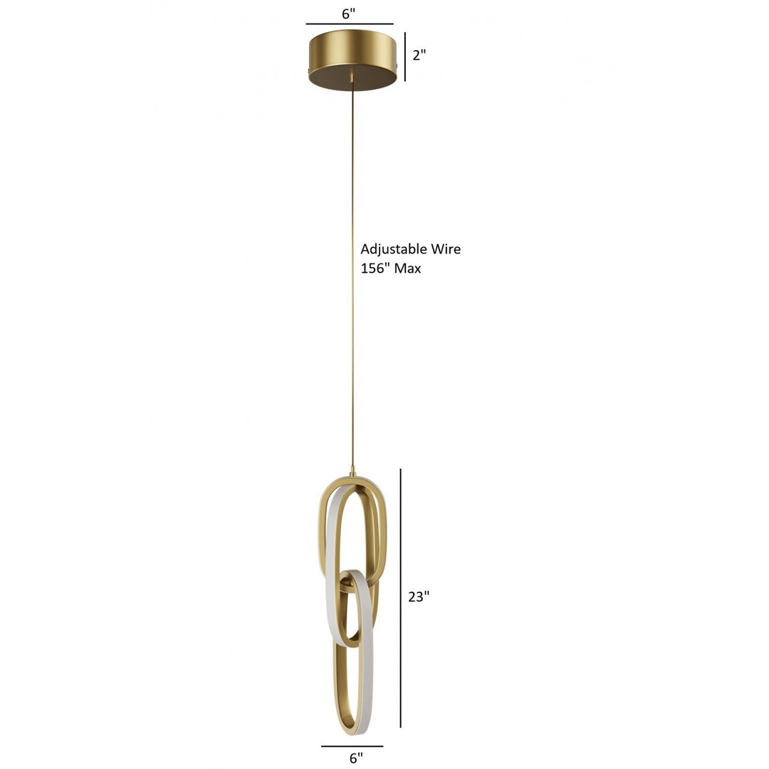 Circa 3-Ring LED Pendant by Avenue Lighting - view 14