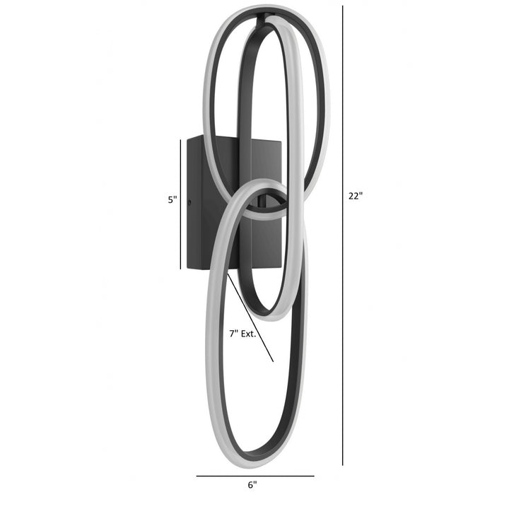 Circa 3-Ring LED Wall Sconce by Avenue Lighting - view 10