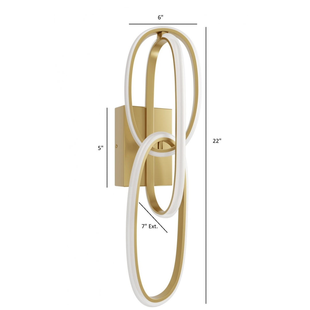 Circa 3-Ring LED Wall Sconce by Avenue Lighting - view 30