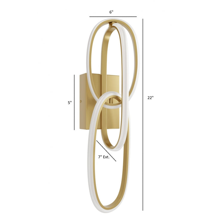 Circa 3-Ring LED Wall Sconce by Avenue Lighting - view 30