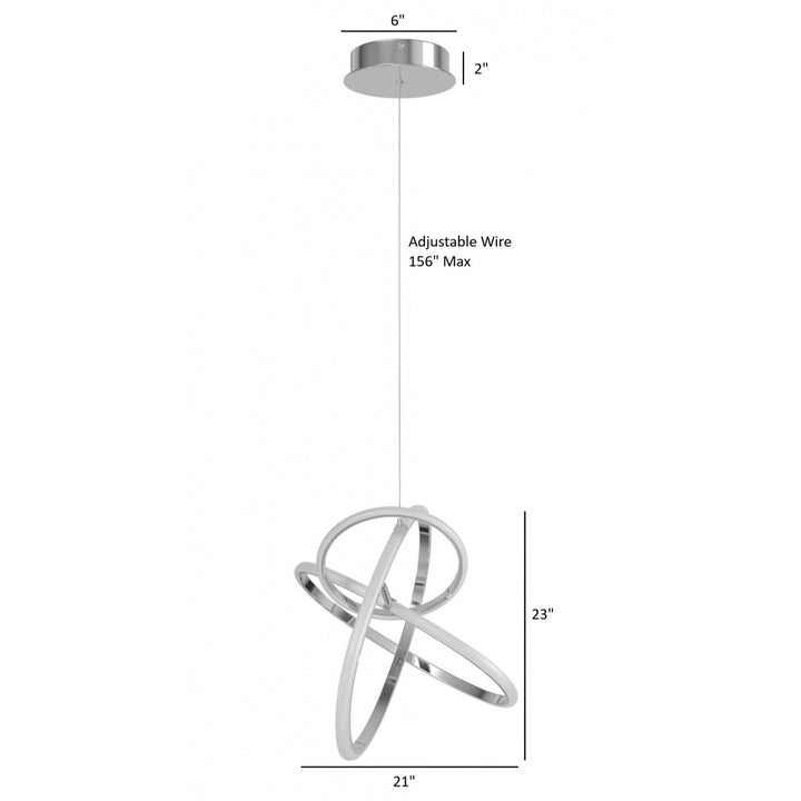 Circa 3-Ring LED Pendant by Avenue Lighting - view 30