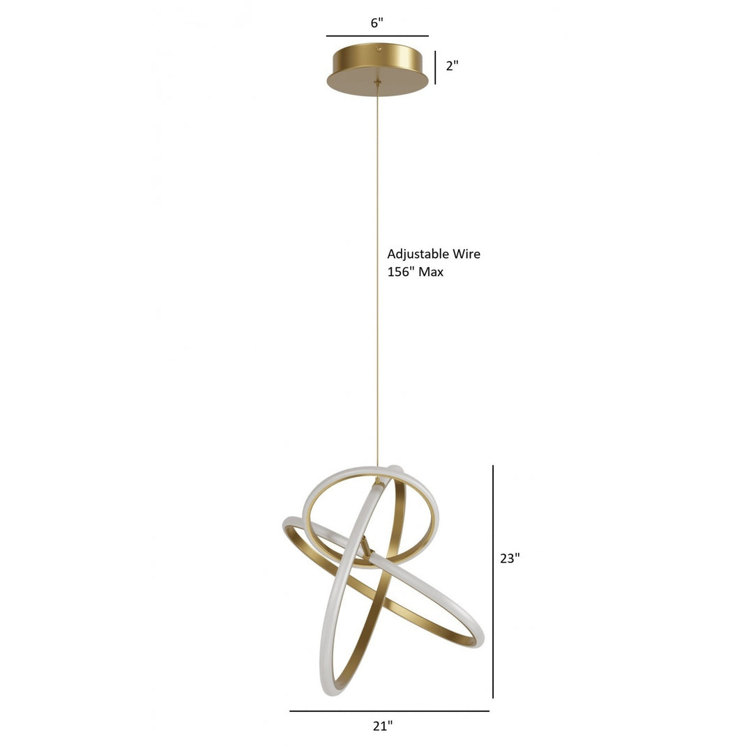 Circa 3-Ring LED Pendant by Avenue Lighting - view 39