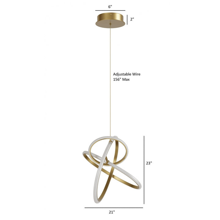 Circa 3-Ring LED Pendant by Avenue Lighting - view 39