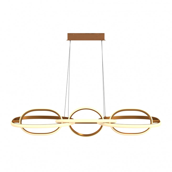 Circa 6-Ring LED Pendant in Gold by Avenue Lighting