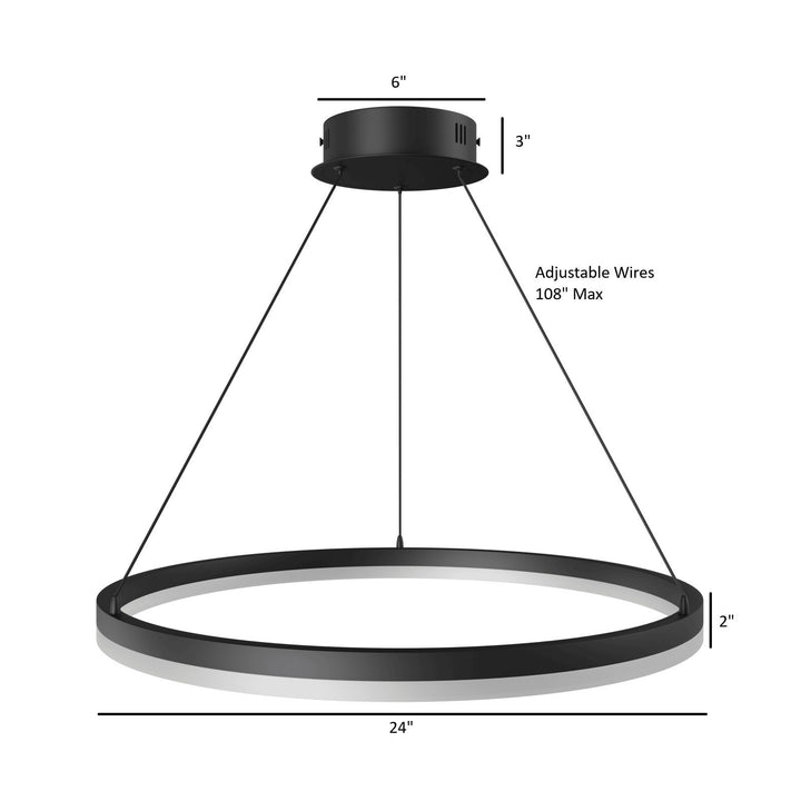 Circa LED Ring Pendant by Avenue Lighting - view 5