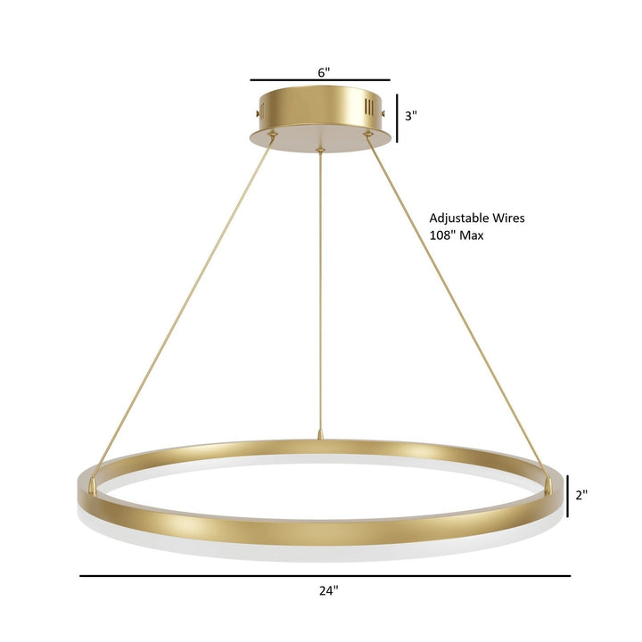 Circa LED Ring Pendant by Avenue Lighting - view 12