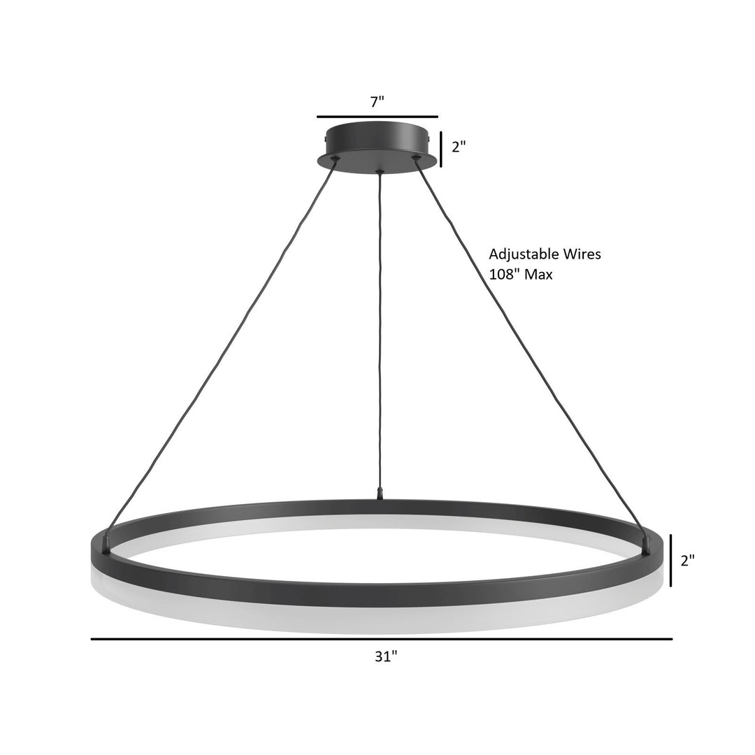Circa Ring LED Pendant by Avenue Lighting - view 5