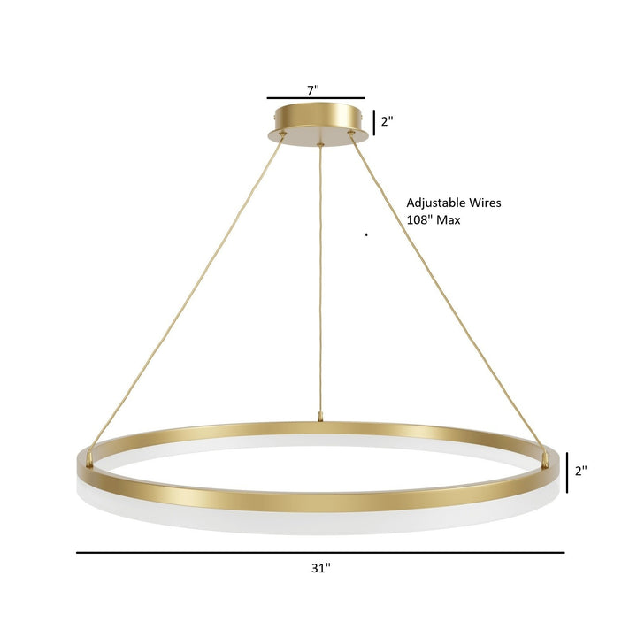 Circa Ring LED Pendant by Avenue Lighting - view 10