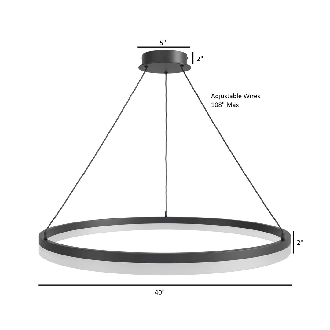 Circa Ring LED Pendant by Avenue Lighting - view 15