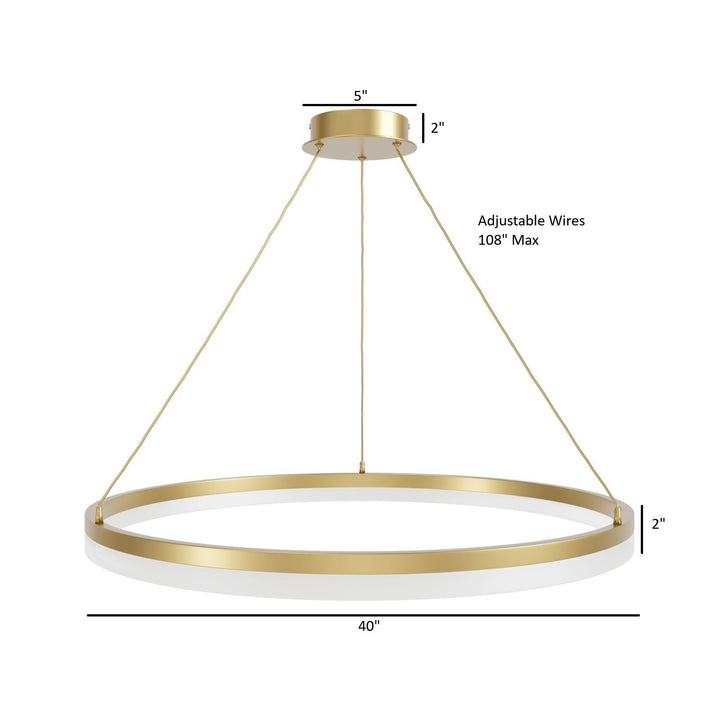 Circa Ring LED Pendant by Avenue Lighting - view 20